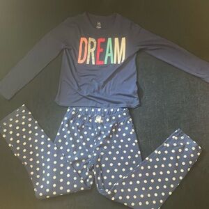 GAP Kids Blue Polka Dot Dream Pajama Set